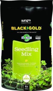 Black and Gold seed starting mix, a complement to all purpose black and gold soil